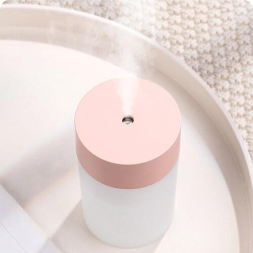 USB 260ML Car Mini Humidifier Simple Aroma Diffuser Bedroom Itrasonic Cylindrical Office Desktop Beautiful Night Light