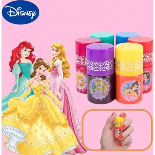 Disney Snow White The Mermaid Princess Kids Nail Polish Childrens Cosmetics Makeup Toy Nailpolish Toys Girls Birthday Gifts
