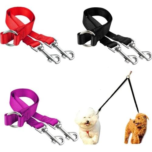 Double Dog Leash for Two Small DogsTangle Free Dual Leash Coupler For Walking and Training Two Dogs 6 Colors
