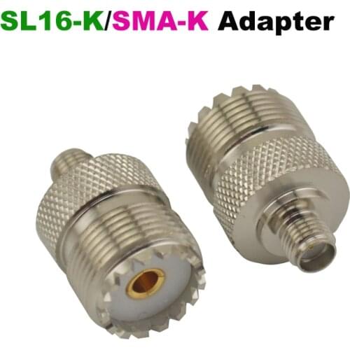 SL16-K (UHF SO239 Female)/SMA-K (SMA Female) jack RF Adapter