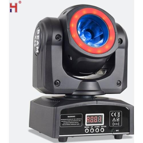 Lyre Beam Hybrid Moving Head 60W DJ Lights With RGBW 4In1 LED DMX Control Backlights Wash Effect For Disco Party Concert