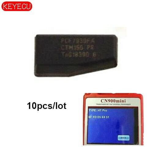 Keyecu 10PCS Carbon Transponder Chip HT Pro use for Ford PCF7939FA 128-Bit