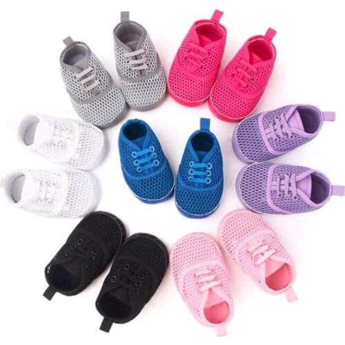Fashion Summer Baby Shoes Infant Mesh First Walkers Sneakers Soft Sole Newborn Boys Girls Casual Shoes