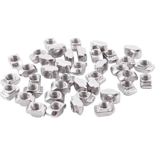 Drop In Post Assembly M5 T-nut for 20 x 20 Aluminum Extrusion Pack of 40