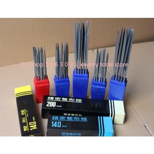140mm-200mm Precision Needle Files Set 10pcs in Box for Jewelry Polish Glardon Needle File Set Jewelry Carving