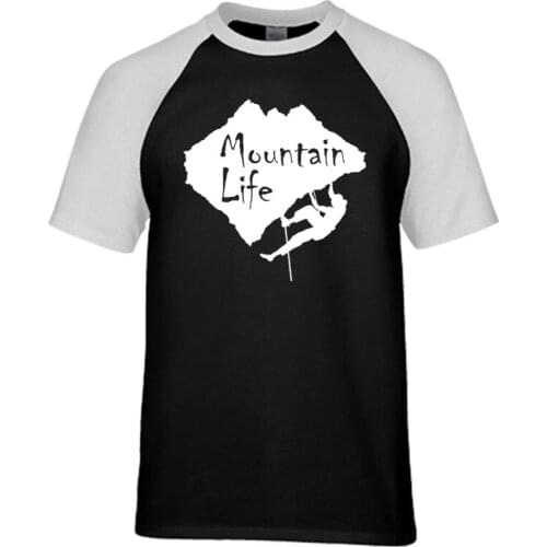 2020 New Mens T Shirt Enjoy A Good Mountain Life Casual Loose Handsome raglan Short Sleeve O Neck Cotton Men Shirts Tee Tops