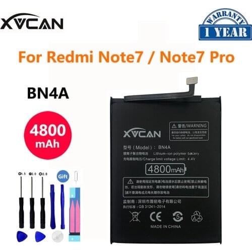 Original XVCAN BN4A 4800mAh Battery For Xiaomi Redmi Note 7 Note7 Pro 7Pro Note7Pro High Capacity Phone Replacement Batteria