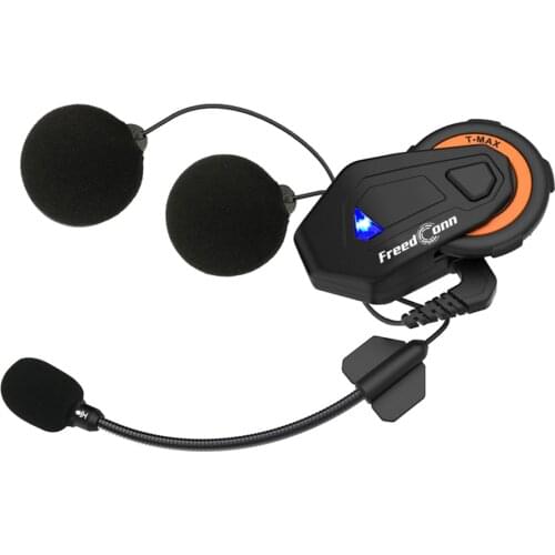 Freedconn T-MAX E 6 Riders 1000M Bluetooth-compatible 4.1 Motorcycle Group Talking Intercom Helmet Headset Interphone FM Radio
