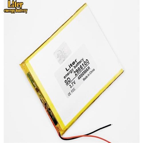 4000MAH 3.7V 2985100 Polymer lithium ion battery MP3 / MP4 Player quality certification