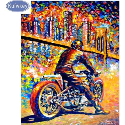Full square 5d diy diamond painting rhinestones pictures cross stitch diamond mosaic kits diamond embroidery"motorcycle"car,gift