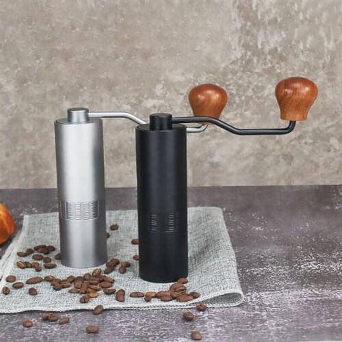 Portable Manual Coffee Beans Grinder Hand Crank Coffee Mill Aluminum Alloy Mini Hand-operated Coffee Grinder for Home