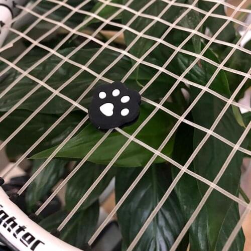POWERTI 10pcs/lot Tennis Vibration Dampener Tennis Accessories Brown Foot Bears Paw Cute Tennis Dampener