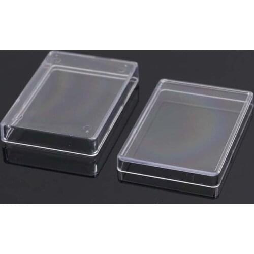 Rectangular Transparent Plastic Storage Case Playing Card Container Poker Cards Storage Box for Club Entertainment Venues