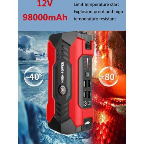 Car Jump Starter Starting Device Battery Power Bank 12V28000mAh Jumpstarter Auto Buster Emergency Booster Car Charger Jump Start