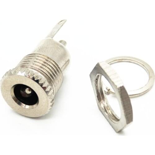 EziUsin 5.5 mm x 2.1mm DC Power Jack Socket Female Panel Mount Connector 5.5*2.1 5.5*2.5 5.5 x 2.5 dc099