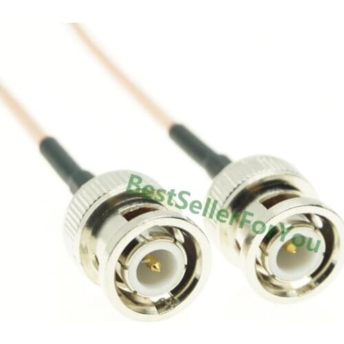 RG316 Connector BNC Male Plug To Connector BNC Male RF Pigtail Jumper Cable Low Loss