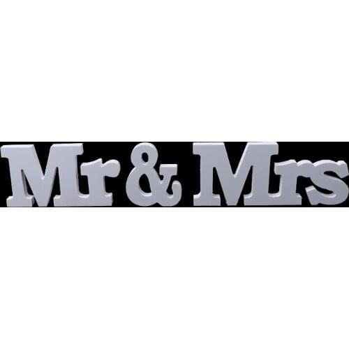 1 Set Wedding Decoration Mr & Mrs White Wooden Letters Sign For Sweetheart Table Decor Party Home Decorative Ornaments