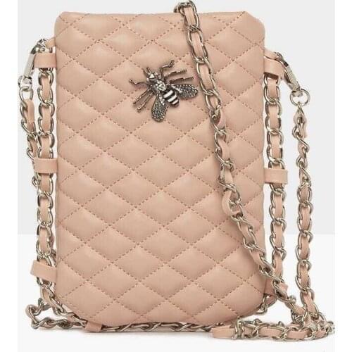 TAYLIN 2021 Womens Mink Accessory Phone Bag Multi-Color Fashion Travel Cross Body Mesh Small PU Leather Crossbody Bag