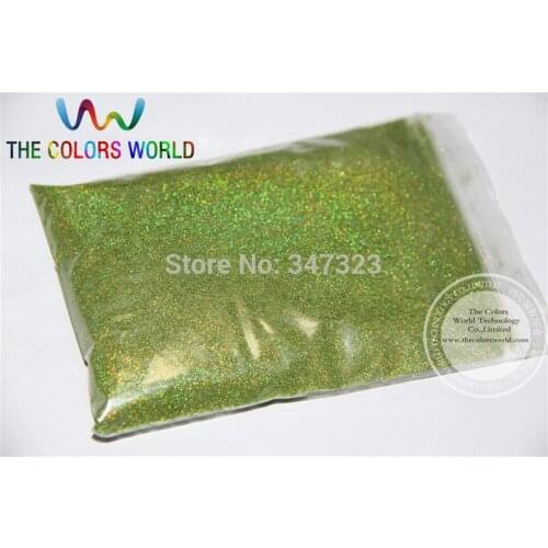 TCA601 0.05mm 002 specular Holographic Apple Green Color Glitter powder Multichrome luster for nail,tatto art decoration