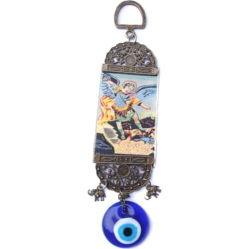 Turkish Blue Evil Eye Amulet Wall Hanging Home Decor Protection Lucky Pendant