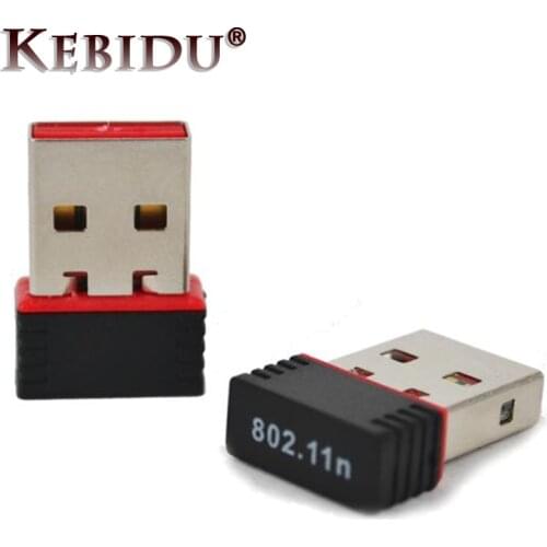 Kebidu Mini WiFi Wireless Adapter High speed USB 2.0 Network Card 150Mbps 802.11 ngb For macbook XP PC Laptop USB WIFI antenna