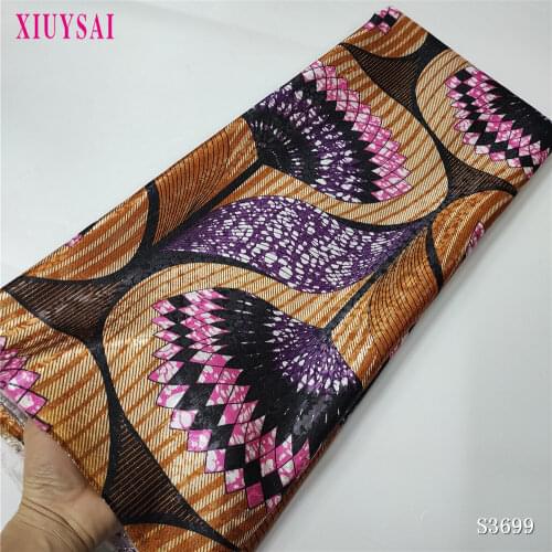 XIUYSAI Jacquard Brocade Lace Fabric Nigerian Tulle Mesh Lace Bridal Brocade Fabric for Wedding Evening Dress SL1005