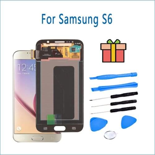 5.1“ SAMSUNG S6 LCD Display For SAMSUNG Galaxy G920 G920F G920FD SUPER LCD With Frame Touch Digitizer Assembly