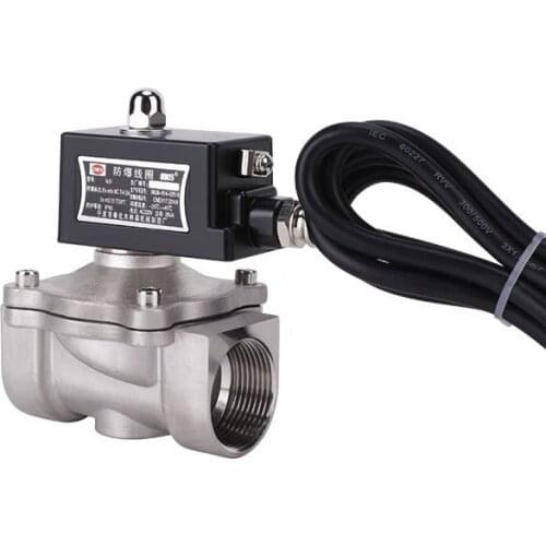 1" Normally Closed 304 Stainless Steel Explosion-proof Solenoid Valve For Gas natural gas