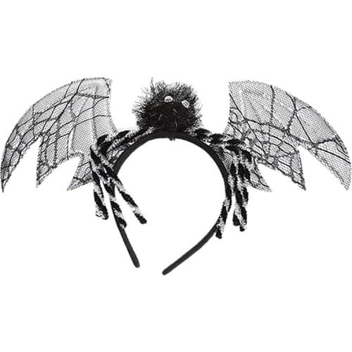 1pc Fashion Halloween Headband Creative Novelty Bat Wings Party Headband Hair Hoop Clothing Accessories For Party Dress Up