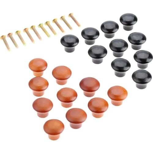 10Pcs 22mm Wooden Furniture Handles Cabinet Drawer Wardrobe Knobs and Handles Kitchen Door Pulls Furniture Hardware