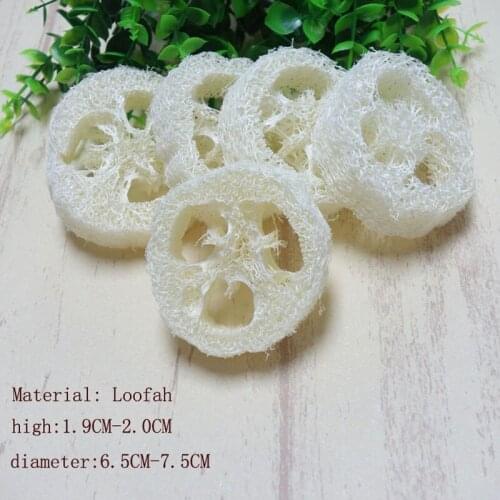 100pcs/lotNatural Loofah Luffa Loofa Slices handmade customize Loofah soap tools cleanner sponge facial soap holder