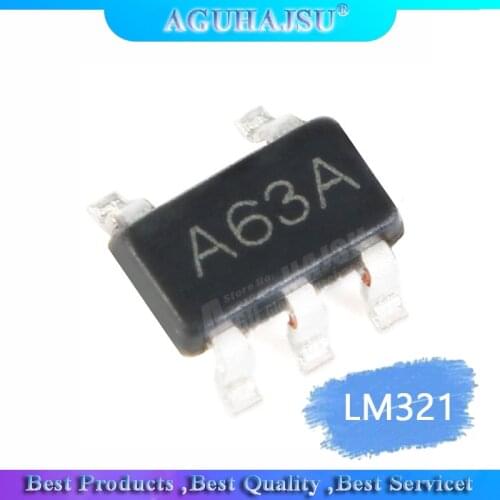 20PCS LM321 SOT23 LM321MFX SOT-23 Low Power Operational Amplifier A63A Silk Screen