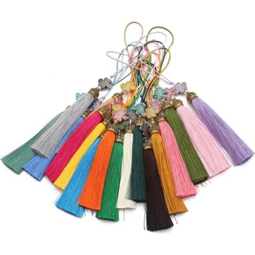 5pcs/Pack Polyester Tassel Fringe Trim 18cm Cotton Silk Tassels For Wedding Home Decoration DIY Sewing Curtains Accessories