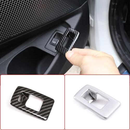 ABS Carbon Fiber Car Tailgate Taildoor Switch Button Frame Trims Decoration Cover For BMW 3 Series G20 G28 2020-2021 Accessories