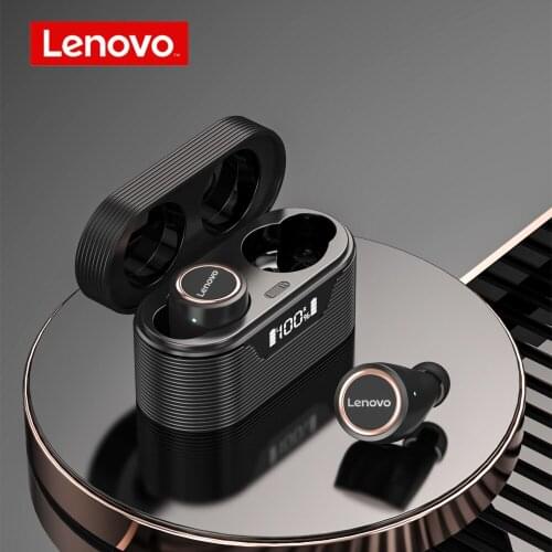 Lenovo LP12 TWS Wireless Bluetooth Headphone V5.0 Sports Noise Reduction Earphone Touch Control LED Display Headset With Mic