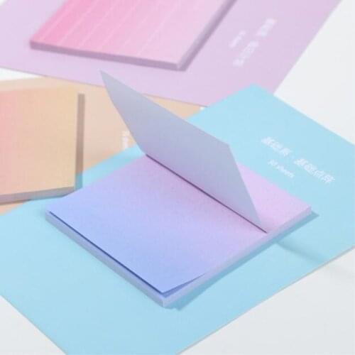 Notes Notepad Memo Pad Stationery Papeleria School Supplies 1pcs Rainbow Northern Europe Memo Pad Paper Sticky