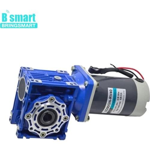 Bringsmart DC RV40 worm gear self-locking geared motor 90W speed control large torque motor positive and negative electric moto