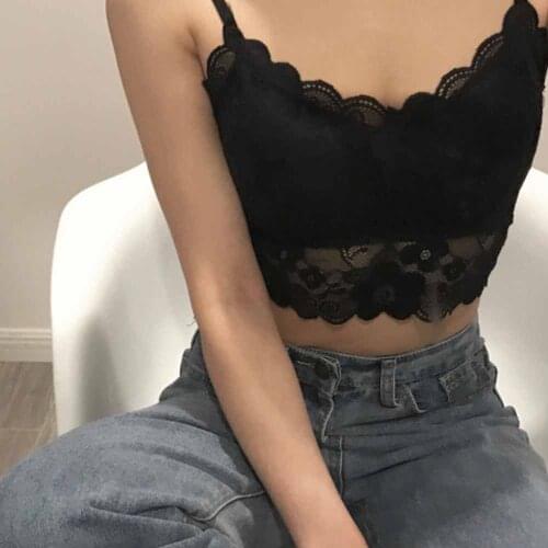 Fashion Women Lace Bralette Bra Female Tops Strap Wrapped Chest Shirt Comfortable Underwear Sport Bra Solid Mujer Underwear
