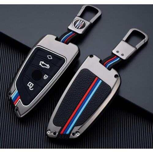 Galvanized Alloy Car Key Case Cover Shell Protector for BMW X1 X3 X4 X5 F15 X6 F16 G30 7 Series G11 F48 F39 520 525 f30 Etc