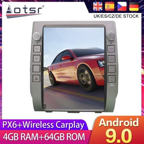 For Toyota Tundra XK50 Sequoia 2014-2018 Tesla styel Android 9 Car DVD GPS Navigation Radio Stereo Multimedia Palyer HeadUnit