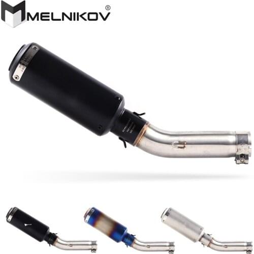 Motorcycle Exhaust Muffler Middle Link Pipe Slip On For Honda CB400 VTEC CB 400 N SF Super Four Exhaust