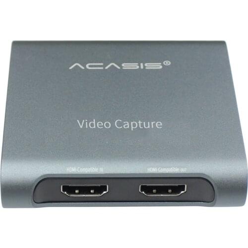 Acasis 4K 1080P Video Capture Card USB 3.0 HDMI-compatible Video Grabber Box for PS4 Game DVD Camcorder Camera Record Live
