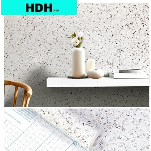 Terrazzo Peel and Stick Wallpaper Jazz White Marble Self-adhesive Wallpaper Kitchen Wall Paper Self-adhesive Wall Stickers