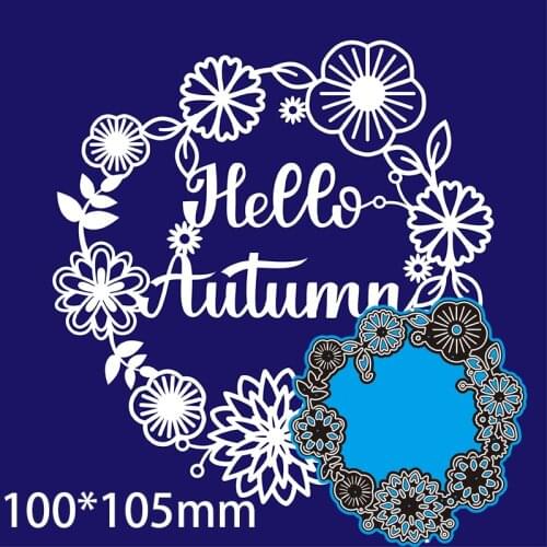 Metal Cutting Dies Scrapbooking Flower Cricle DIY Album Paper Card Craft Embossing stencil Dies 100*105mm