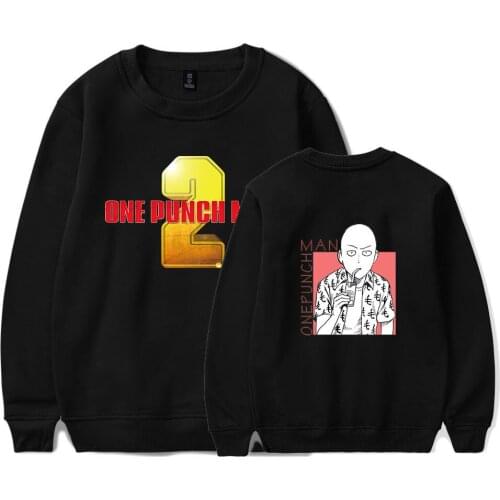 Anime One Punch Man fleece Sweatshirt Capless Hoodie plus size Pullovers harajuku hoodies and Sweatshirts casual blouse shirt