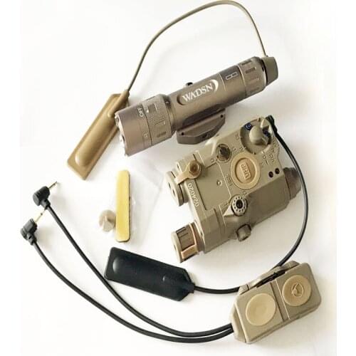 Tactical Flashlight Set BLOCK III accessory kit includes LA-5C/PEQ 15 Red Laser WMX 200 Flashlight Double Switch