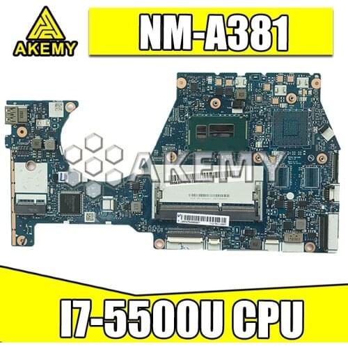 NM-A381 Laptop motherboard For Lenovo YOGA3-14 original mainboard I7-5500U