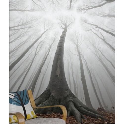 Custom 3D large murals,modern minimalist art sky towering trees,living room sofa TV wall bedroom background wall paper