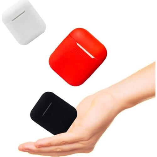 Solid Color Dustproof Silicone Earphone Case Protective Cover for Apple Airpods