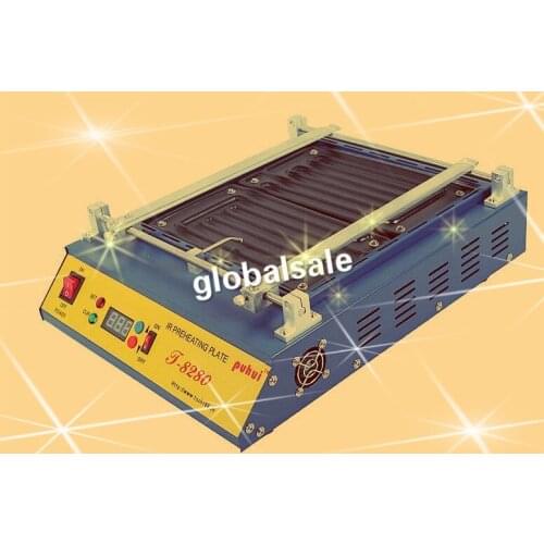 FREE SHIPPING 220V or 110V Puhui T8280 PCB Preheater IR Preheating Plate T-8280 IR-Preheating Oven 0-450degree Celsius